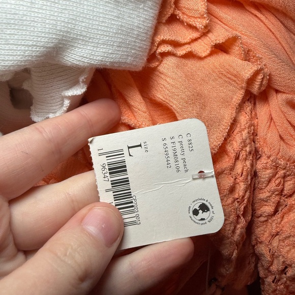 Free People Peach Lace Maxi Dress - Picture 3 of 3